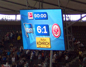 Hertha BSC vs Eintracht Frankfurt 6:1 vom 10.08.2013